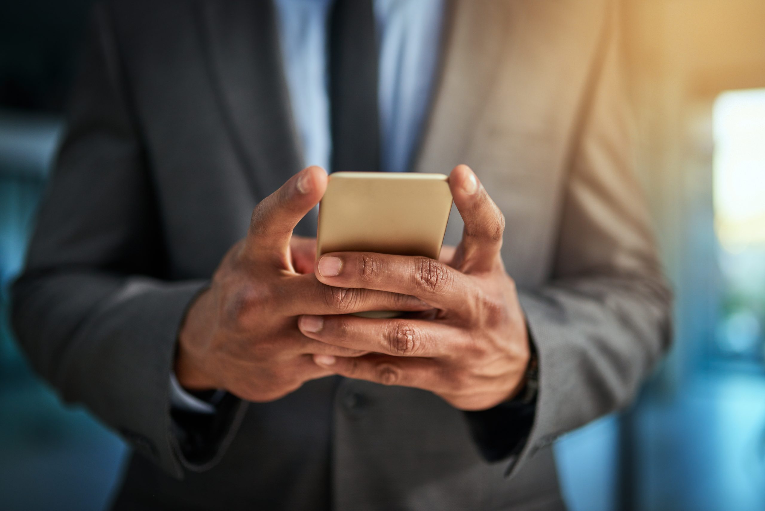 keeping his business contacts close at hand.